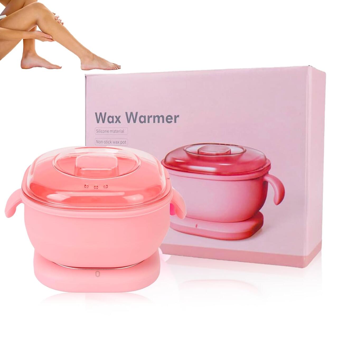 Calentador Eléctrico de Cera Caliente para Depilación – 13.5 fl oz, Forro de Silicona, 100W 💆♀️✨