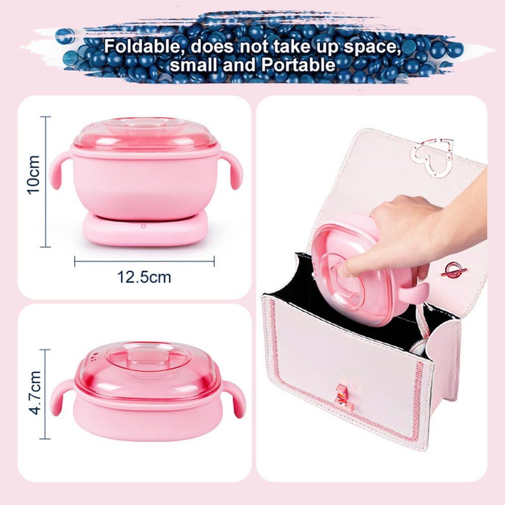 Calentador Eléctrico de Cera Caliente para Depilación – 13.5 fl oz, Forro de Silicona, 100W 💆♀️✨