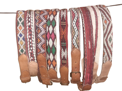 Cinturón de cuero con Kilim-3