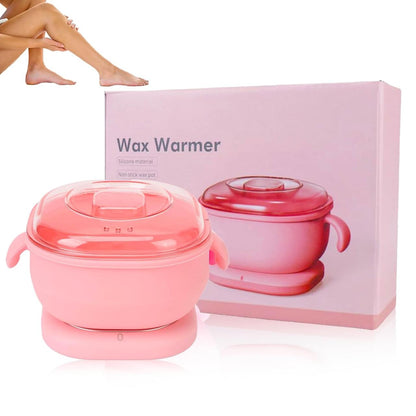 Calentador Eléctrico de Cera Caliente para Depilación – 13.5 fl oz, Forro de Silicona, 100W 💆‍♀️✨